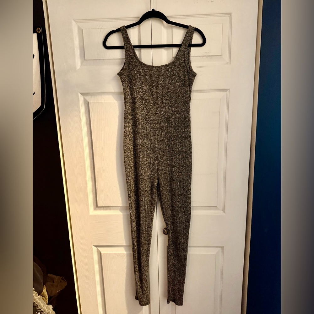Dressed in lala ribbed knit one piece catsuit